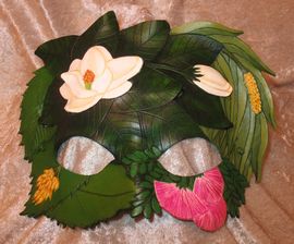 Day Sky Scene Leather Mask